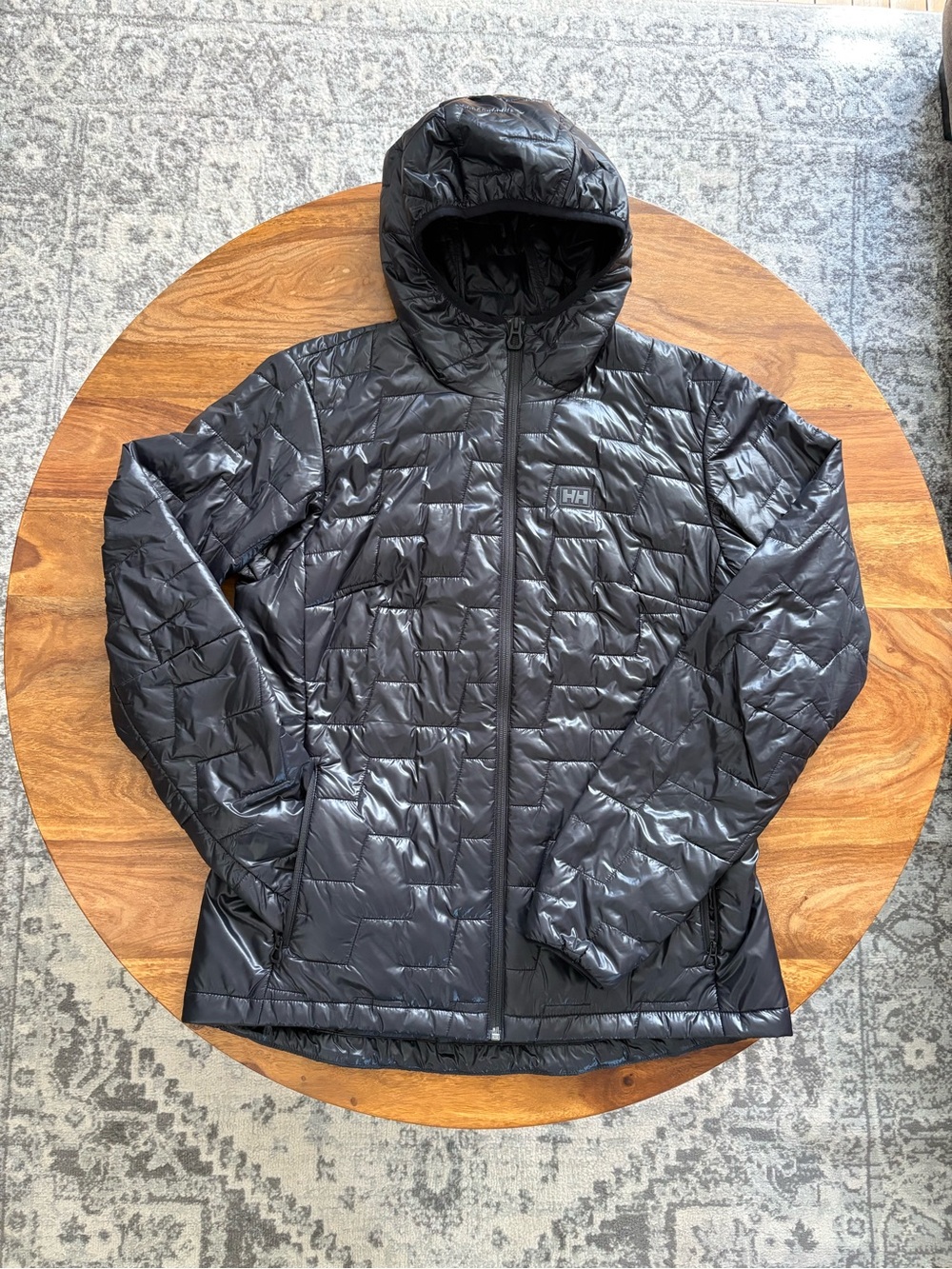 Helly Hansen Women's Black Quilted Hooded Puffer Jacket
